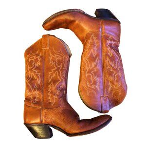 JUSTIN | Men's Buck Western Cowboy Boots 9.5D Unisex Rodeo Cowgirl Boho Made USA
